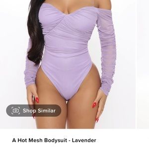 Runched thong bodysuit